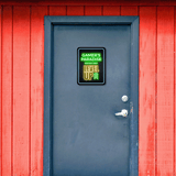 Portrait Round Plus Gamer's Paradise: Enter and Level Up Wall or Door Sign | Easy Installation | Gaming | Home Decor