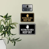Classic Framed Restricted Area Keep Out Wall or Door Sign