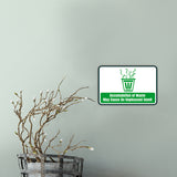 Classic Framed Plus Accumulation of Waste May Cause An Unpleasant Smell Wall or Door Sign | RV Accessories