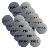 2" Round Push Pull Door Signs (Multipacks)