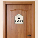 Ladies (Restroom Vector)' Headstone ? Wall/Door Restroom & Hygiene Sign