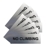 Signs ByLITA Basic No Climbing Sign | Easy No-Tool Installation | Powerful Foam Tape