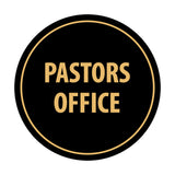 Circle Pastors Office Sign
