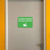 Classic Framed Plus Cleaning in Progress - Do Not Enter Door or Wall Sign | Safety and Maintenance