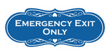 Signs ByLITA Designer Emergency Exit Only Wall or Door Sign