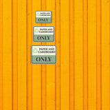 Classic Framed Plus Paper and Cardboard Only Door or Wall Sign | Waste Disposal Etiquette