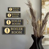 Standard Plus Boiler Room Wall or Door Sign | Workplace Safety Signage