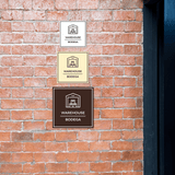 Signs ByLITA Square Warehouse Door or Wall Sign | Spanish Bilingual Warehouse Signs