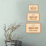 Classic Framed Plus Área de Adoración — Worship Area Door or Wall Sign | Spanish - Church Room & Area Signs