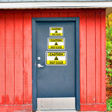 Classic Framed Plus Caution Electrical Hazard Stay Clear Door or Wall Sign | Workplace Health and Safety Warning Signage