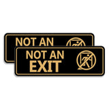 Standard NOT an EXIT (Stick Man) Wall or Door Sign