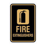 Signs ByLITA Portrait Round Fire Extinguishers Wall or Door Sign