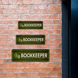 Standard Plus Bookkeeper Door or Wall Sign | Office & Library Signage