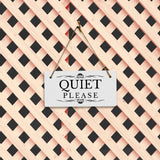 Quiet Please 5" x 10" Hanging Wall or Door Sign | Rustic Twine | Stylish Business or Office Signage