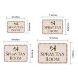 Classic Framed Plus Spray Tan Room — Wall or Door Sign | Treatment Room - Sign