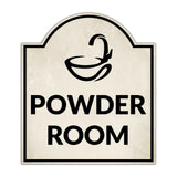 Powder Room' Headstone ? Wall/Door Restroom & Hygiene Sign
