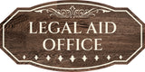 Victorian Plus Legal Aid Office Wall or Door Sign | Legal and Courtroom Decoration