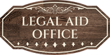 Victorian Plus Legal Aid Office Wall or Door Sign | Legal and Courtroom Decoration