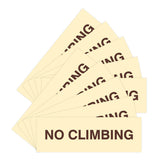 Signs ByLITA Basic No Climbing Sign | Easy No-Tool Installation | Powerful Foam Tape