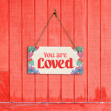 You Are Loved 5" x 10" Hanging Wall or Door Sign | Positive Home Décor