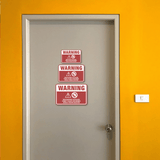 Classic Framed Plus Warning Drowning Hazard Keep Your Children Away From Water Wall or Door Sign | Children Safety Signs