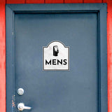 Mens (Restroom Vector)' Headstone ? Wall/Door Restroom & Hygiene Sign