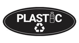 Signs ByLITA Oval Plastic Sign - Laser-Engraved Lettering | Durable ABS Plastic | Vibrant Colors | Powerful Foam Tape