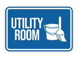 Classic Framed Utility Room Wall or Door Sign