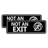 Standard NOT an EXIT (Stick Man) Wall or Door Sign