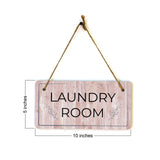 Rooms & Spaces | Rustic Red Wood 5 x 10" Hanging Signs
