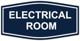 Signs ByLITA Fancy Electrical Room Authorized Personnel Only Sign - Laser-Engraved Lettering | Durable ABS Plastic | Vibrant Colors | Powerful Foam Tape