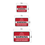 Classic Framed Plus Warning Construction Zone Hard Hat Required Door or Wall Sign | Workplace Health and Safety Warning Signage