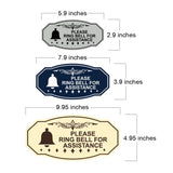 Victorian Please Ring Bell for Assistance (Bell) Wall or Door Sign