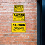 Classic Framed Plus Caution: Magnetic Field – Pacemaker Risk Door or Wall Sign | Miscellaneous Warning Signs - Industrial & Construction