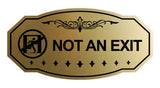 Victorian NOT an EXIT (Running Man) Wall or Door Sign