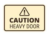Signs ByLITA Classic Framed Caution Heavy Door Door or Wall Sign Easy Installation | Health And Safety | Building And Warning Signs