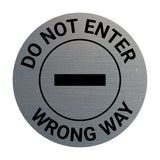 Signs ByLITA Circle Do Not Enter, Wrong Way Wall or Door Sign