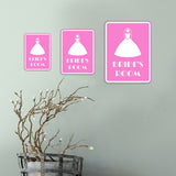 Portrait Round Plus Bride's Room Wall or Door Sign | Weddings & Events Signage
