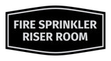 Signs ByLITA Fancy Fire Sprinkler Riser Room Sign | Durable Plastic | Vibrant Colors | Powerful Foam Tape