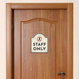 Staff Only' Headstone - Wall or Door Signs ? Access & Control Sign