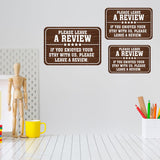 Classic Framed Plus Please Leave A Review If You Enjoyed Your Stay With Us, Please Leave A Review. Door or Wall Sign | Public Notice Signs