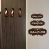 Designer Plus Storage Closet Wall or Door Sign | Business and Workplace Signage