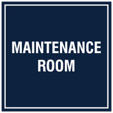 Signs ByLITA Square Maintenance Room Sign - Easy Installation | Durable Material