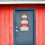 Classic Framed Plus Do Not Operate Without Arc Flash Training Door or Wall Sign | Miscellaneous Warning Signs - Industrial & Construction