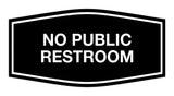 Signs ByLITA Fancy No Public Restroom Sign
