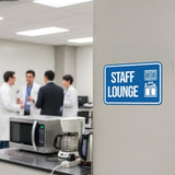 Classic Framed Staff Lounge Wall or Door Sign