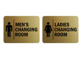 Signs ByLITA Classic Framed Men's Changing Room and Ladies Changing Room 1 Set (2 Pieces) Wall or Door Sign