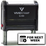 Vivid Stamp For Next Week Self-Inking Rubber Stamp Self-Inking Rubber Stamps Teachers And Schools | Motivational Stamps For Children | Re-inkable Ink Pad