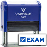Vivid Stamp Exam Self-Inking Rubber Stamps Teachers And Schools | Motivational Stamps For Children | Re-inkable Ink Pad