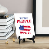 Patriotic Home & Office Decor Table Sign with Acrylic Stand (6x8“)